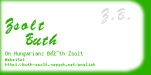 zsolt buth business card